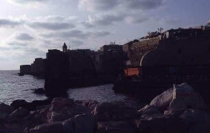 Hafen mit Hafenmauer [Akko, Israel-Exkursion]