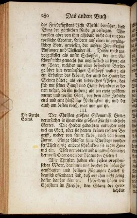 III. Die Furcht Gottes.