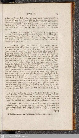 Koehler, Johann Gottfried