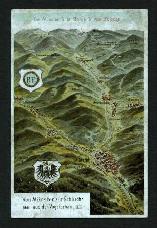 Von Münster zur Schlucht aus der Vogelschau