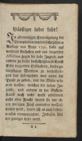 Günstiger lieber Leser!