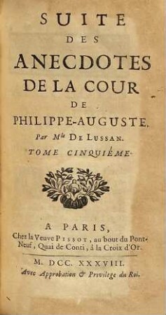 Anecdotes De La Cour De Philippe-Auguste, 5. Suite