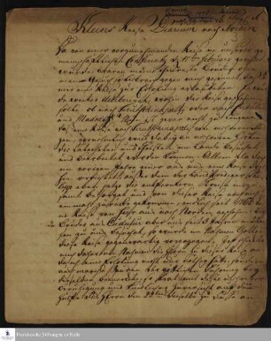Reisetagebuch von Jacob Klein.