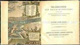 Festveröffentlichung anlässlich der 700-Jahr-Feier Berlins vom 14. bis 22. August 1937