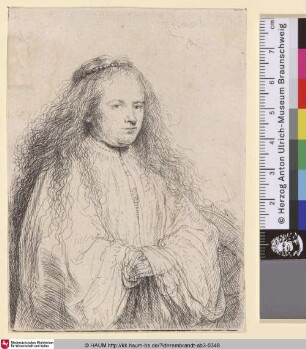 [Die Hl. Katharina; Die jüdische Braut, kleine Platte; St Catherine ('The Little Jewish Bride'); La petite mariée Juive]