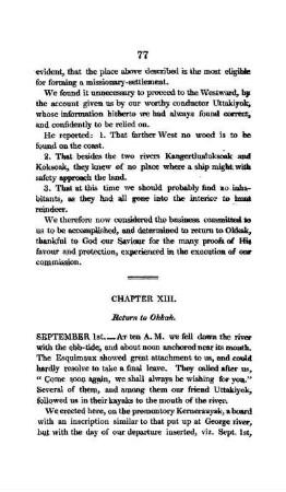 CHAPTER XIII. - Return to Okkak.