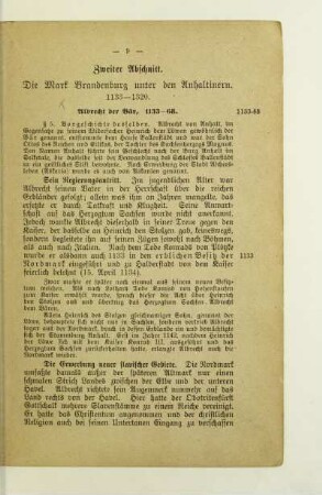 Zweiter Abschnitt. Die Mark Brandenburg unter den Anhaltinern, 1133 - 1320