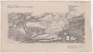 Grün- und Freiflächen, Prag: Lageplan 1:5000