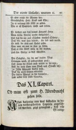 Das XI. Capitel. Ob man oft zum H. Abendmahl gehen solle