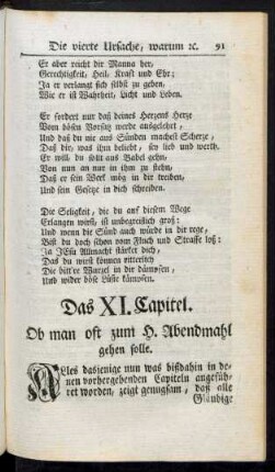 Das XI. Capitel. Ob man oft zum H. Abendmahl gehen solle
