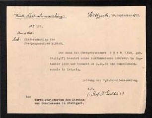 Kinderzuschlag Oberpräparator Böck