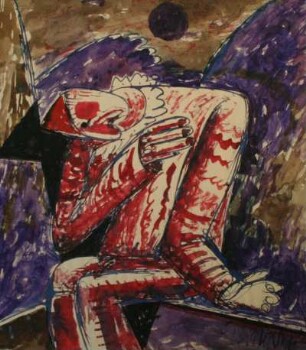 Pierrot mit dunklem Mond