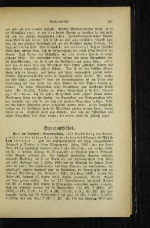 Stenographisches
