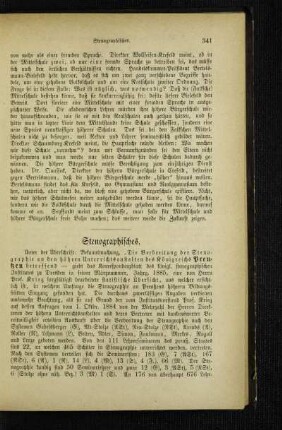 Stenographisches