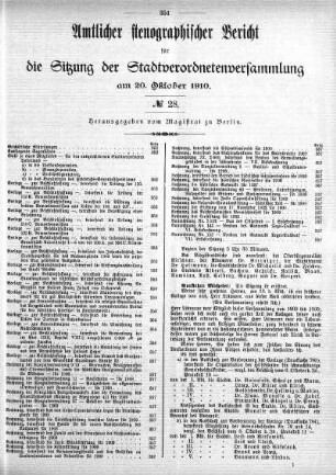 No. 28, 20. Oktober 1910