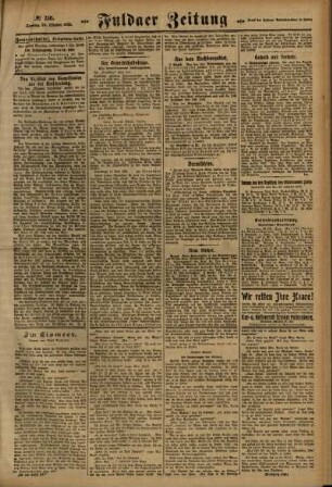 Zweite Ausgabe vom Sonntag, den 29. Oktober 1922.