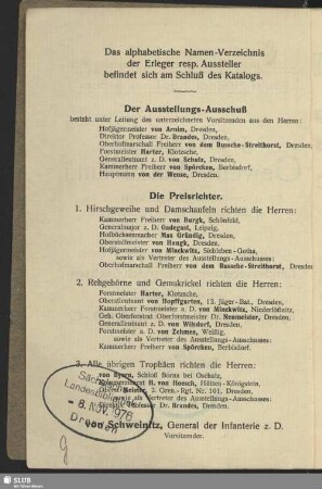 Ausstellungs-Ausschuß - Preisrichter