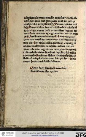 Annei Lucii Senece de remediis fortuitorum liber explicit.