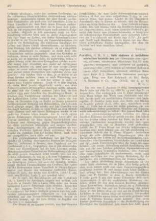 464-466 [Rezension] Thümmel, W., Zur Beurtheilung des Dogmatismus