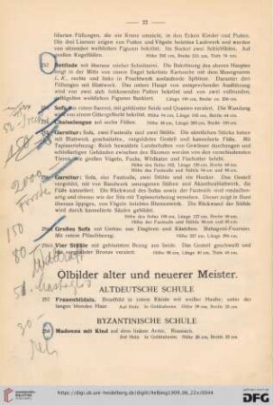 Ölbilder alter und neuerer Meister