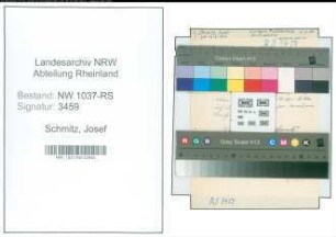 Entnazifizierung Josef Schmitz , geb. 16.03.1904 (Reg.Vermessungsrat)