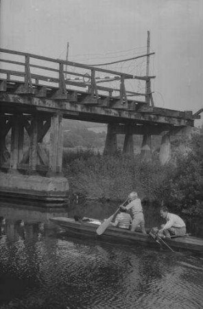 Fährhaus Rothenhusen: abgebrochene Brücke, von unten