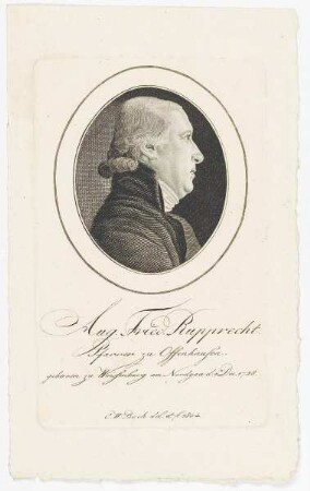 Bildnis des August Friedrich Rupprecht