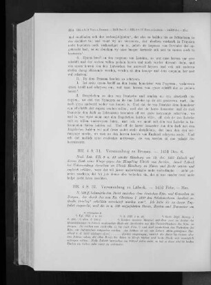 Versammlung zu Bremen. - 1451 Dec. 6.