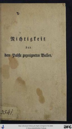 Nichtigkeit der dem Pabste zugeeigneten Bullen