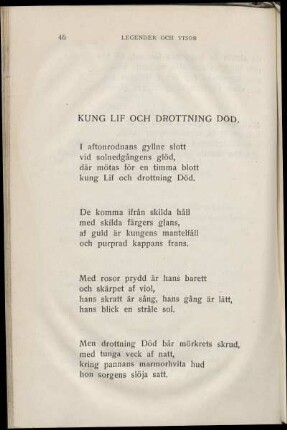 Kung Lif Och Drottning Död.