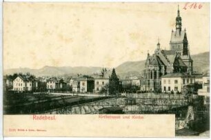 Radebeul. Kirchstraße und Kirche