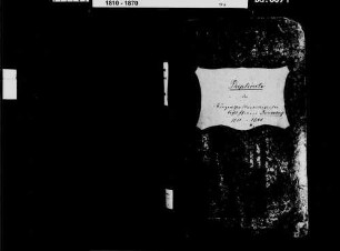 Rauenberg, katholische Gemeinde: Standesbuch 1831-1840