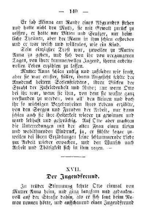 XVII. Der Jugendfreund