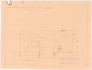 Herrenhaus Hohenborn bei Kassel Umbau: Stallgebäude: Grundriss Erdgeschoss 1:100