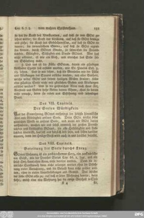 Des VII. Capitels. Der Seelen Würdigkeit.