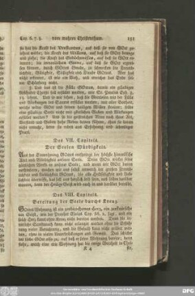 Des VII. Capitels. Der Seelen Würdigkeit.
