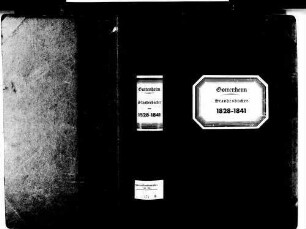 Gottenheim FR; Katholische Gemeinde: Standesbuch 1828-1841
