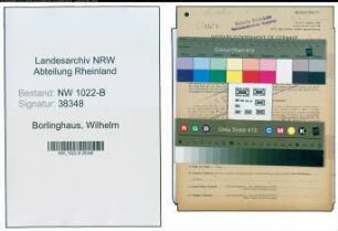 Entnazifizierung Wilhelm Borlinghaus , geb. 30.08.1899 (Bahnbeamter)