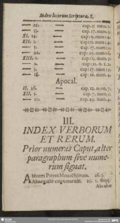 III. Index Verborum Et Rerum