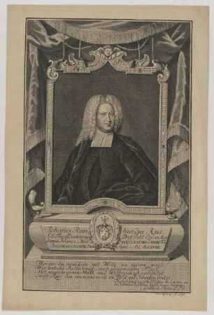 Bildnis des Johannes Reinhardus Rus