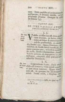 Capvt XIV. De Ivre Vasalli Atqve Obligatione Domini.