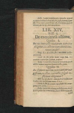 Lib. XIV. Tit. I. - VI.
