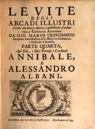 Le Vite Degli Arcadi Illustri, 4