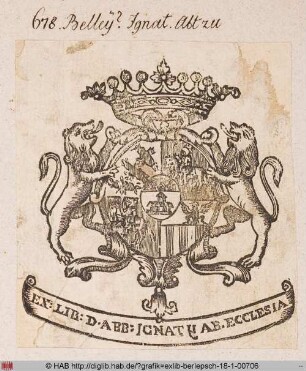 Wappen des Abtes Ignatius zu Belley
