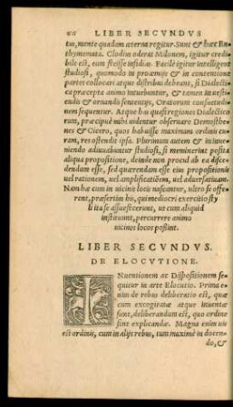 Liber Secundus. De Elocutione.