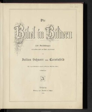 Die Bibel in Bildern : 240 Darstellungen, erfunden und auf Holz gezeichnet
