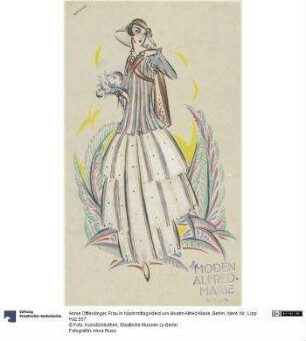 Frau in Nachmittagskleid von Moden Alfred-Marie, Berlin