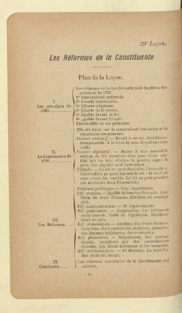 Les Réformes de la Constituante