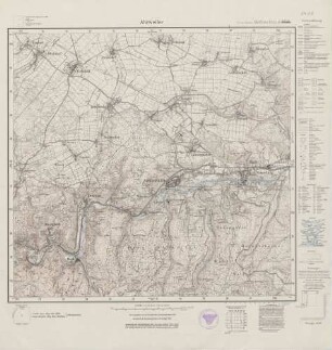 5408 (alte Nr.: 3156) Ahrweiler, Meßtischblatt (4cm - Karte)