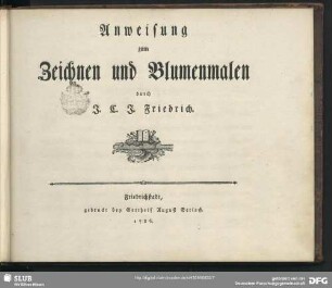 Anweisung zum Zeichnen und Blumenmalen